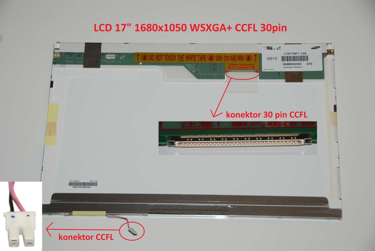 LCD 17" 1680x1050 WSXGA+ CCFL 30pin