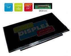 LTN140AT30-B01 LCD 14" 1366x768 WXGA HD LED 30pin Slim (eDP) display displej