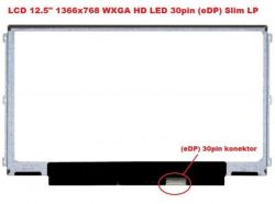 HB125WX1-201 V3.0 LCD 12.5" 1366x768 WXGA HD LED 30pin (eDP) Slim LP display displej | lesklý povrch, matný povrch