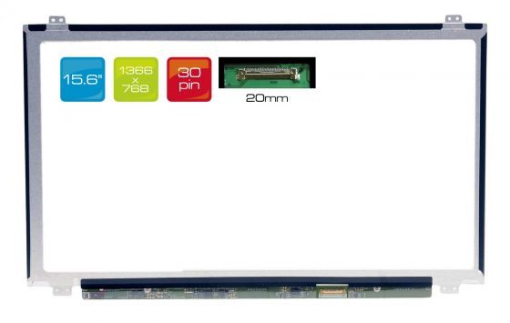 N156BGA-EA3 REV.B1 LCD 15.6" 1366x768 WXGA HD LED 30pin Slim DH (eDP) šířka 350mm display displej Chi Mei