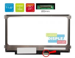 NT116WHM-N11 LCD 11.6" 1366x768 WXGA HD LED 30pin Slim LP (eDP) display displej