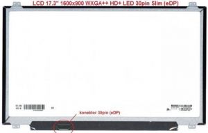 LCD displej display HP Pavilion 17-AR000 Serie 17.3" 1600x900 WXGA++ HD+ LED 30pin Slim | matný povrch, lesklý povrch