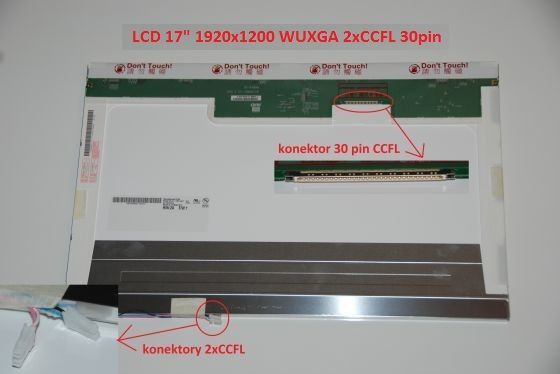LCD displej display Lenovo ThinkPad W700 2752-5ZU 17" WUXGA 1920x1200 2xCCFL