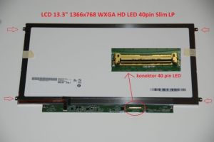 N133BGE-LB1 REV.C2 LCD 13.3" 1366x768 WXGA HD LED 40pin Slim LP display displej | lesklý povrch, matný povrch