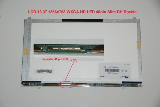 LCD displej display Samsung NP530U3C-A03NG 13.3" WXGA HD 1366x768 LED