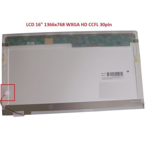 LTN160AT04-N01 LCD 16" 1366x768 WXGA HD CCFL 30pin display displej