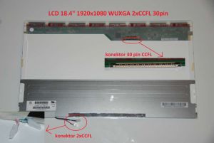N184H4-L03 LCD 18.4" 1920x1080 WUXGA 2xCCFL 30pin display displej | lesklý povrch, matný povrch