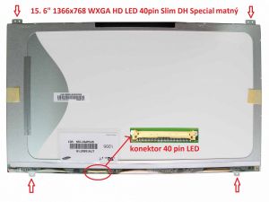 LCD displej display Toshiba Tecra R950 Serie 15.6" WXGA HD 1366x768 LED | lesklý povrch, matný povrch
