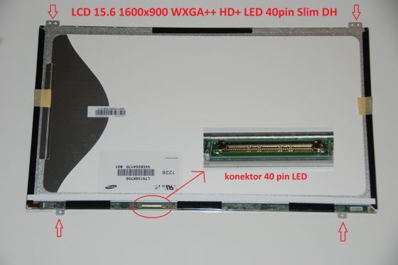 LCD displej display Samsung NP550P5CL 15.6" WXGA HD 1366x768 LED