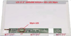 LCD 17.3" 1600x900 WXGA++ HD+ LED 30pin (eDP) | matný povrch, lesklý povrch