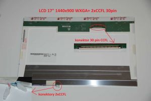 LP171WP7(TL)(A3) LCD 17" 1440x900 WXGA+ 2xCCFL 30pin display displej | matný povrch, lesklý povrch