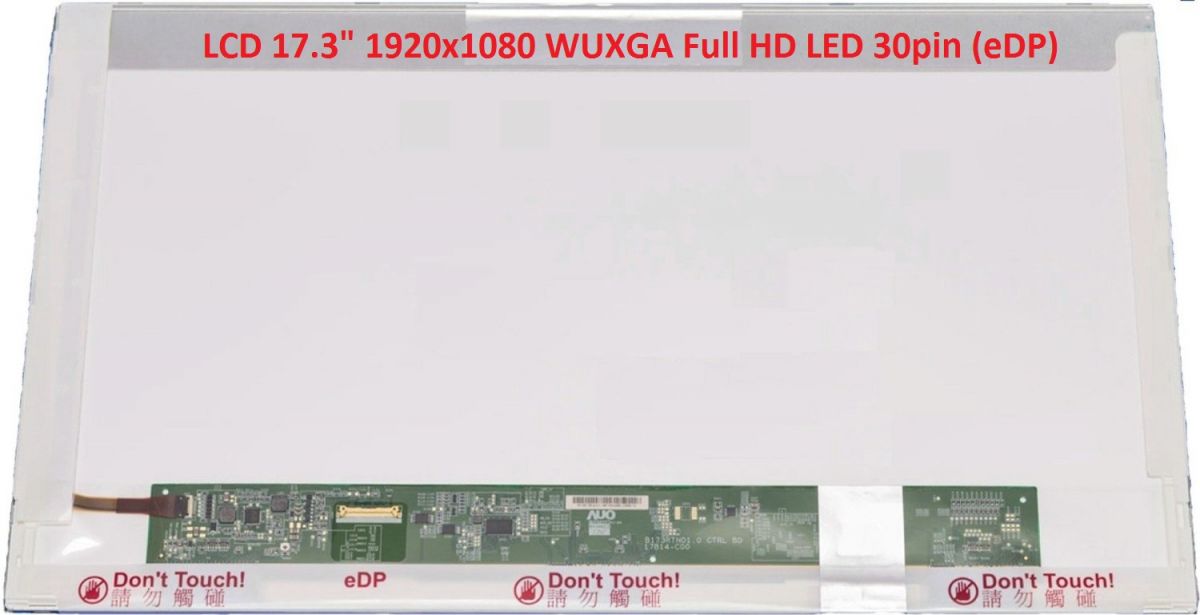 B173HTN01.1 LCD 17.3" 1920x1080 WUXGA Full HD LED 30pin (eDP) display displej AU Optronics
