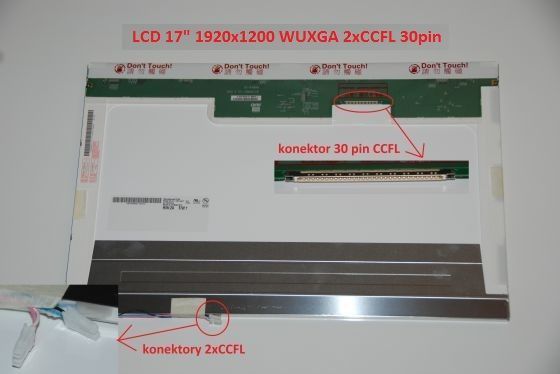 LCD displej display Asus A7 Serie 17" WUXGA Full HD 1920x1200 2xCCFL