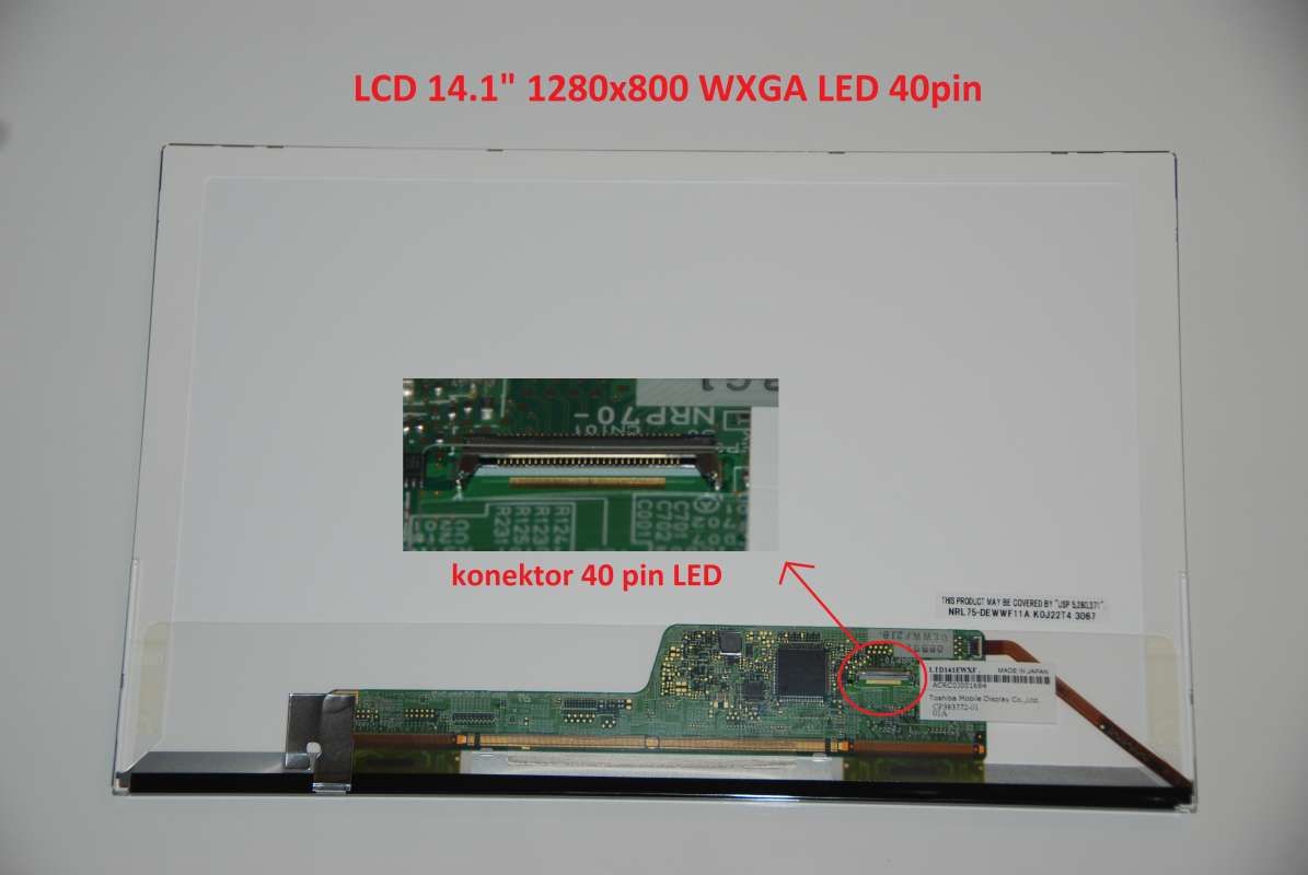 LCD displej display Asus N80VB 14.1" WXGA 1280x800 LED